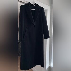 Zara Black Wool Coat